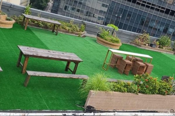 5,000-square-foot rooftop, dog training and pet sitter student practice and practice area
